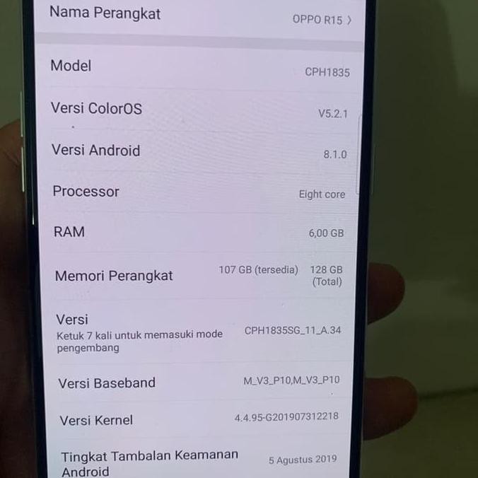 TERMURAH Opo R15 Ram 6 128GB READY STOCK