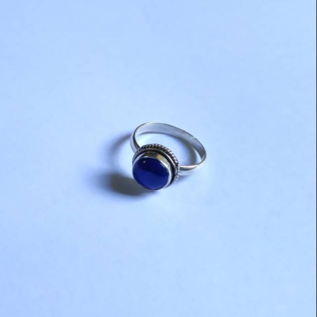 Cincin Perak Lapis Lazuli 925