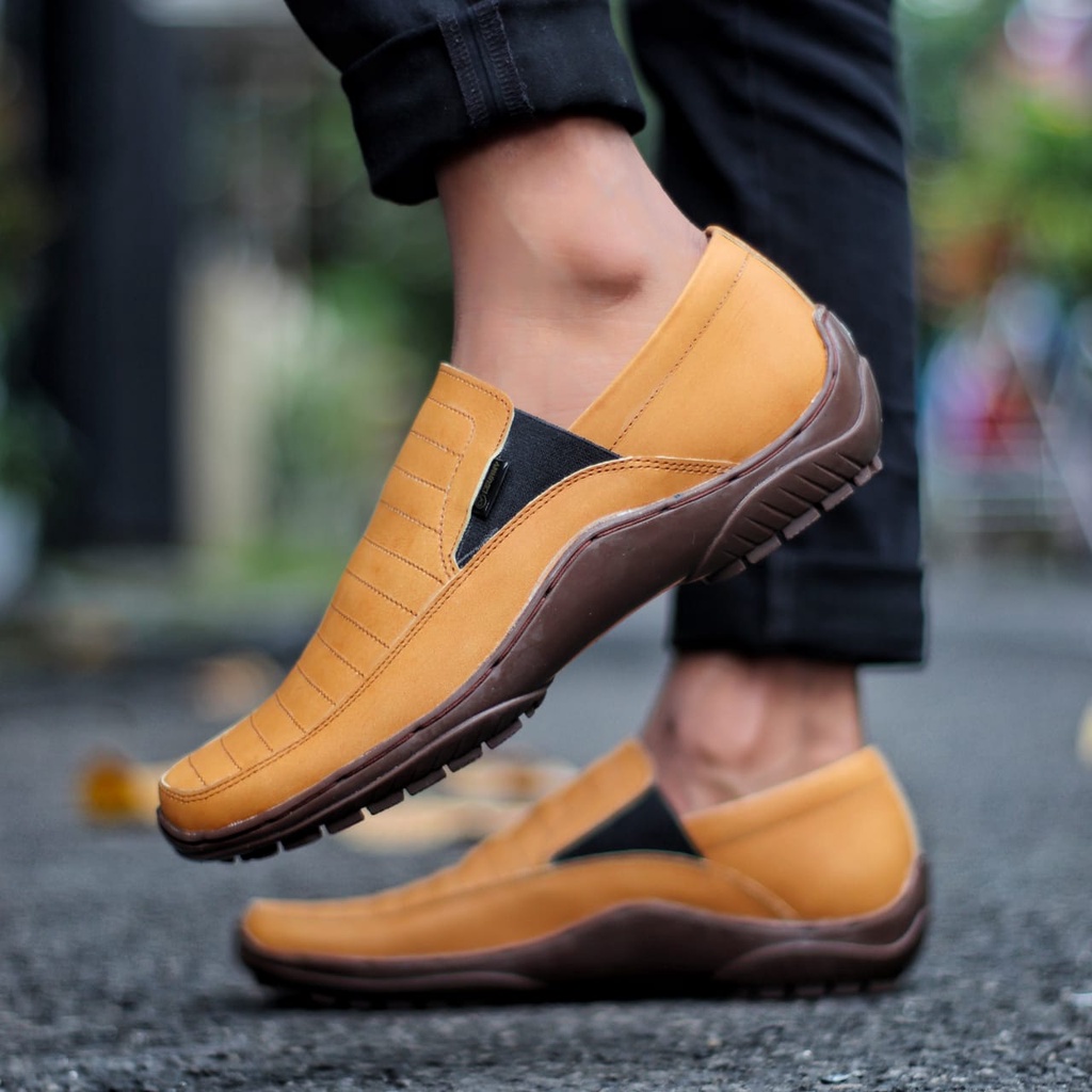 MOLK|Sepatu Formal Kasual Pria Kulit Asli Pantofel Slop Kerja Kantor