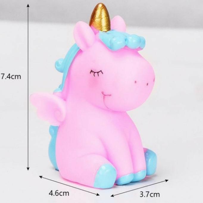 Paling Dicari] Topper Kue Cake Ultah Unicorn / Hiasan Kue Ulang Tahun - Pink Biru