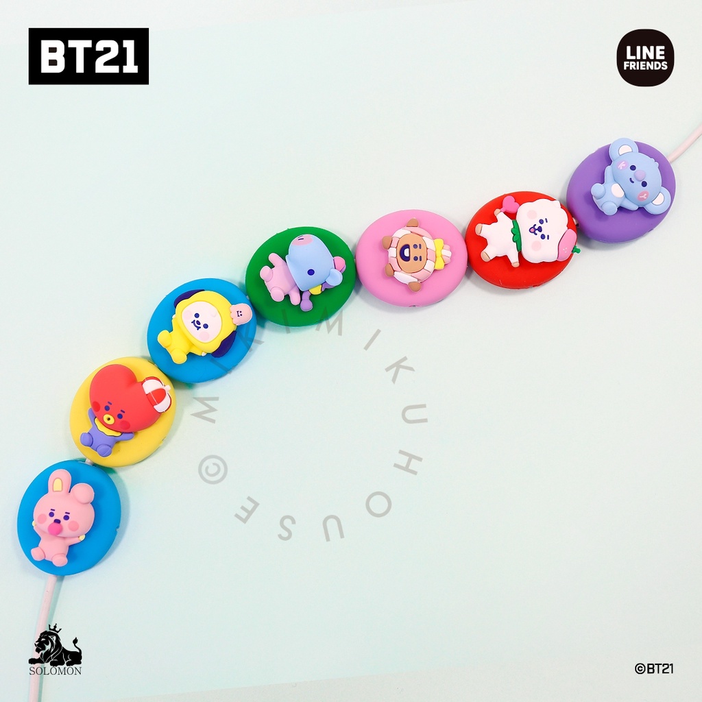 2022 BT21 JELLY CANDY CABLE MASCOT KABEL BITE BITES PROTECTOR SOLOMON OFFICIAL JEPANG BTS JAPAN TINY