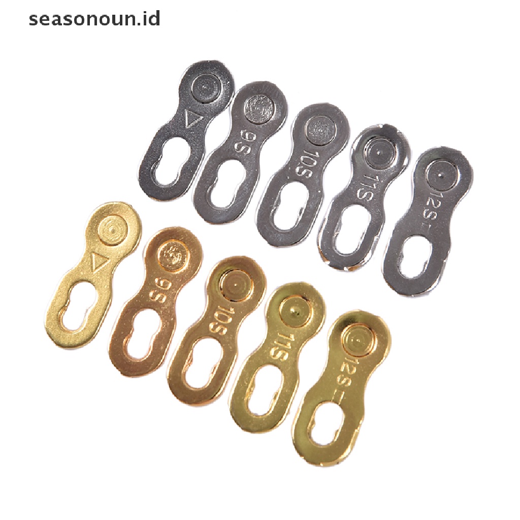 【seasonoun】 Bicycle Chain Link Connector Joints Magic Buttons Speed Quick Master Links Chain .