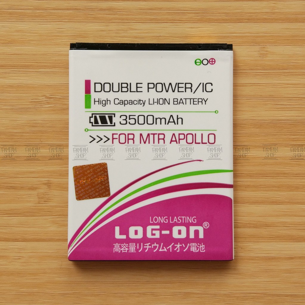 Baterai Log On Double Power Original Maxtron M54 Apollo Batre Batrai Battery HP Ori Apolo LogOn