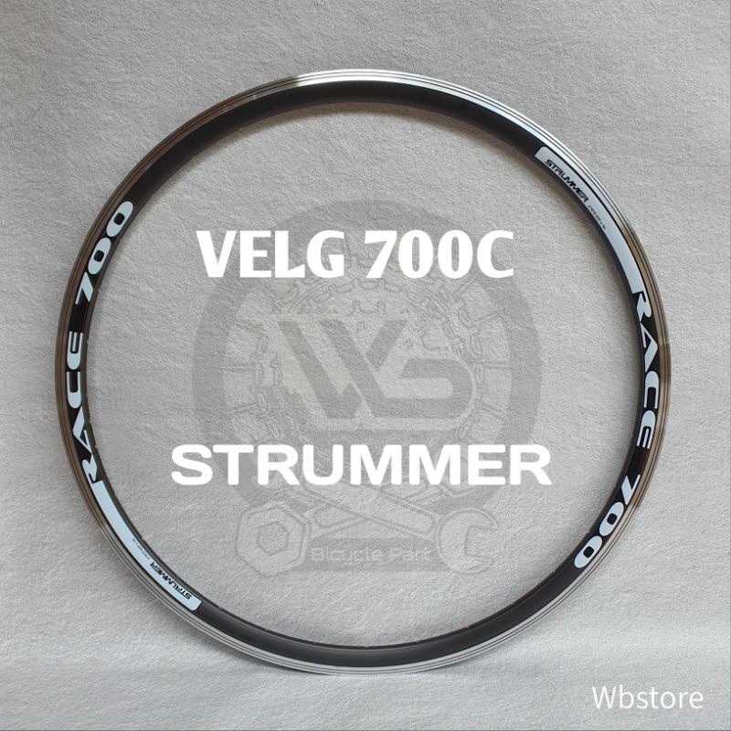 VELG RIM SEPEDA 700C ROAD BIKE FIXIE GRAVEL 32 HOLE STRUMMER RACE 700 DOUBEL WALL. RIMS VELG 700 C A
