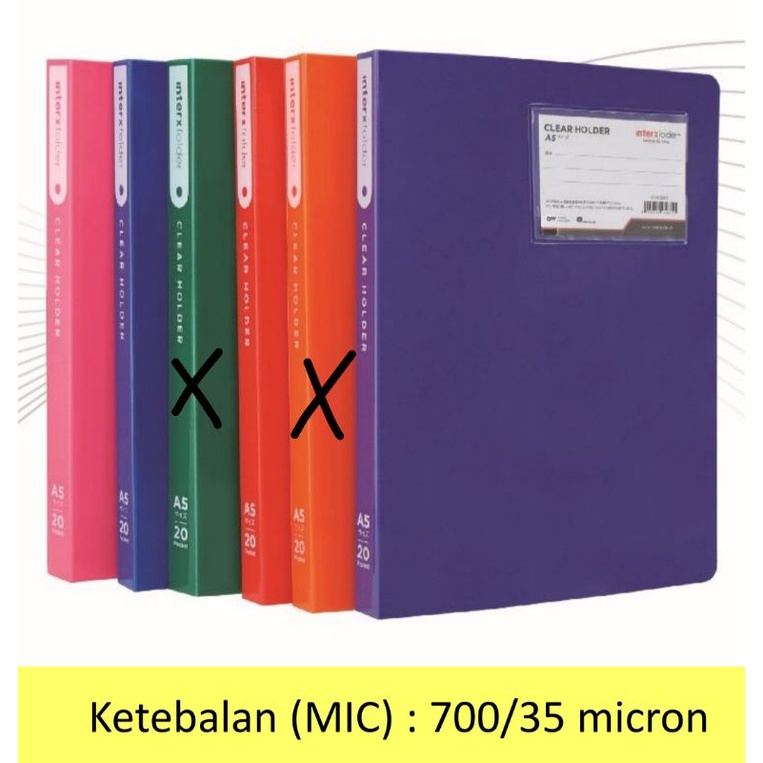 Map plastik clear holder A5 document keeper