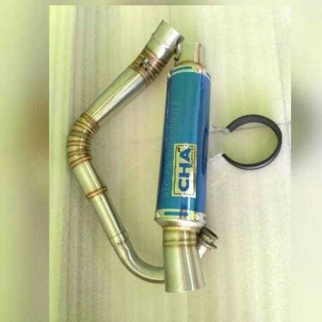 fullsystem Knalpot Racing Yamaha Mio sporty Mio J Beat Fi Vario 110 all matic knalpot CHA Stainles