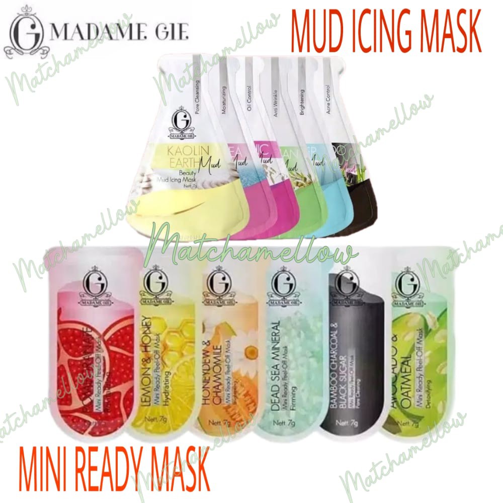 ❄️MATCHA❄️ MADAME GIE BEAUTY MUD ICING MASK and MINI READY ORIGINAL BPOM / MASKER MADAME GIE