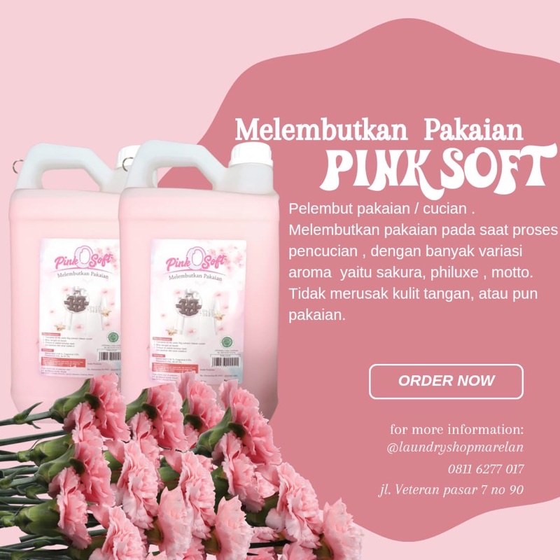 Jual Pelembut Pewangi Pakaian Softener Laundry Premium Murah Wanginya Tahan Lama Pelembut Dan