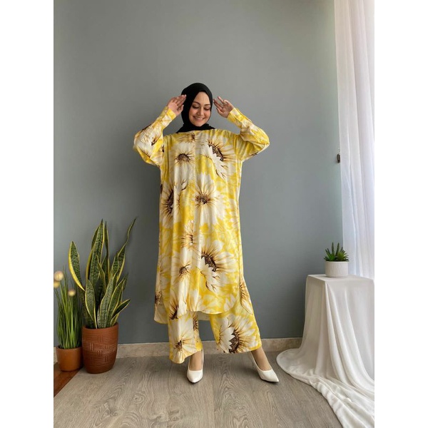 SETELAN wanita /one set RAYON TWILL BY MUMTAZA/jumbo
