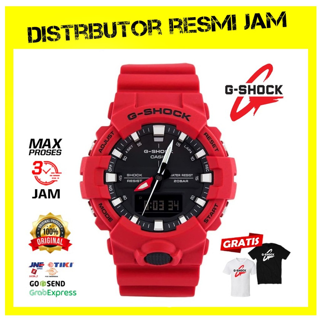 GShock GA-800-4ADR GA-800 GA800 Garansi Resmi 2 Tahun