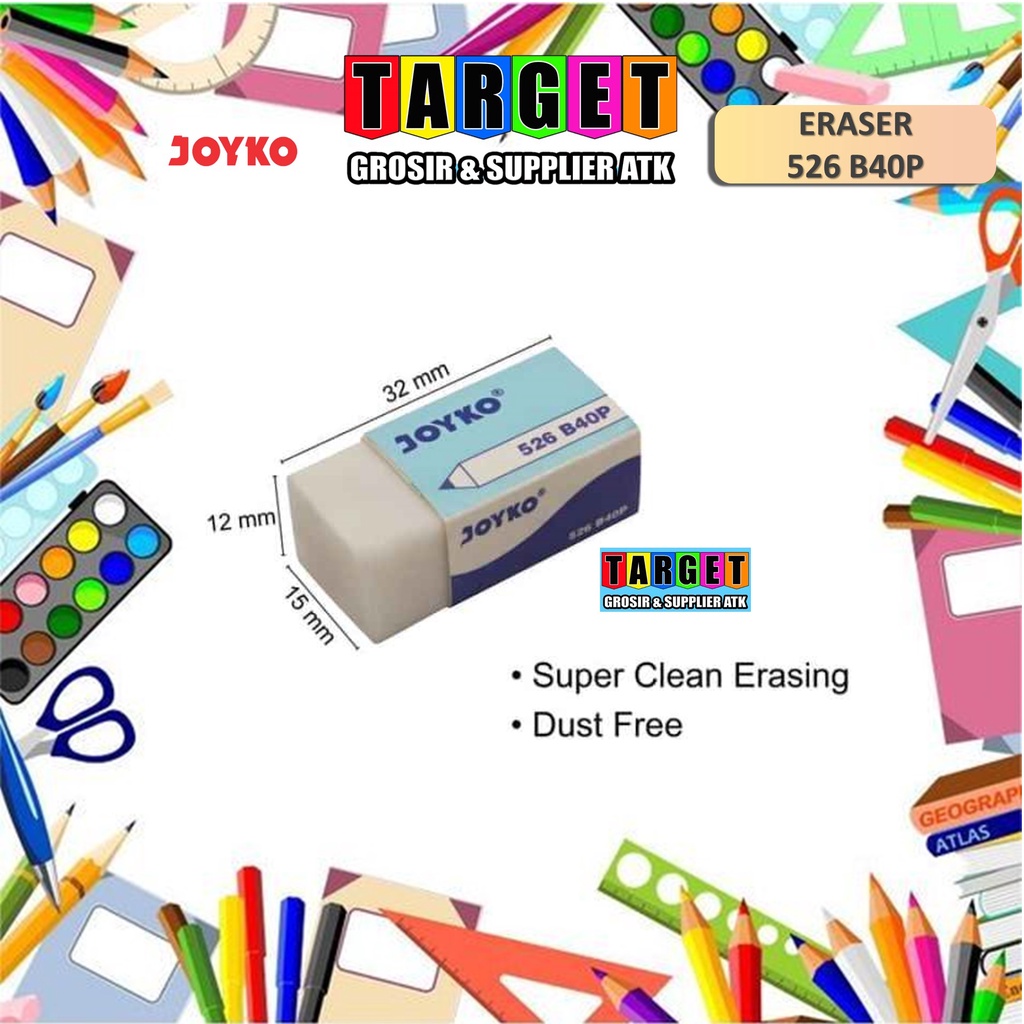 

PENGHAPUS PENSIL BESAR KECIL / PENCIL ERASER / PENGHAPUS 2B HITAM PUTIH