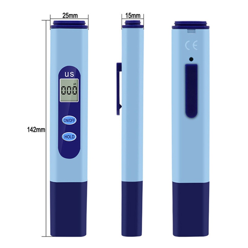 Kiss Tester Konduktivitas Listrik Portable Pen Type Digital TDS EC Meter Untuk Air