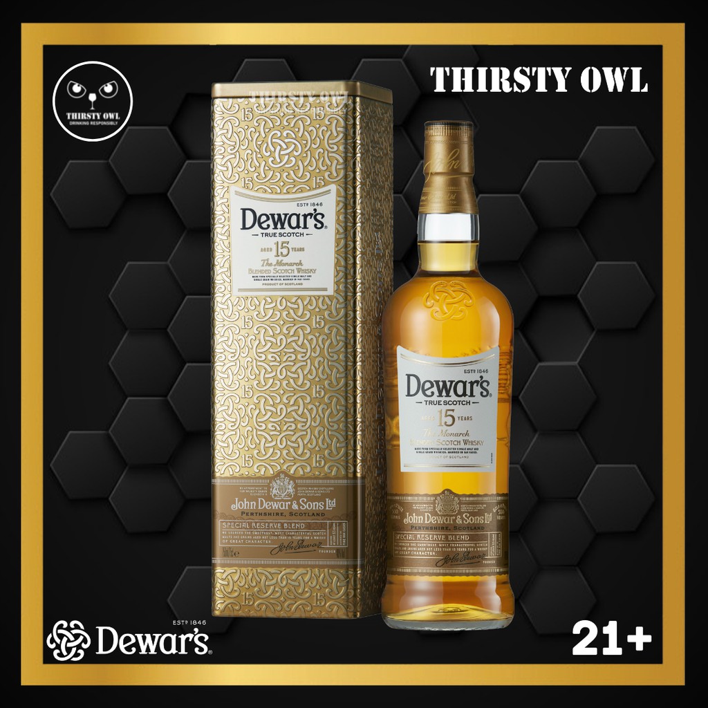 Jual Dewars 15 YO Blended Scotch Whisky True Scotch 750ml Shopee