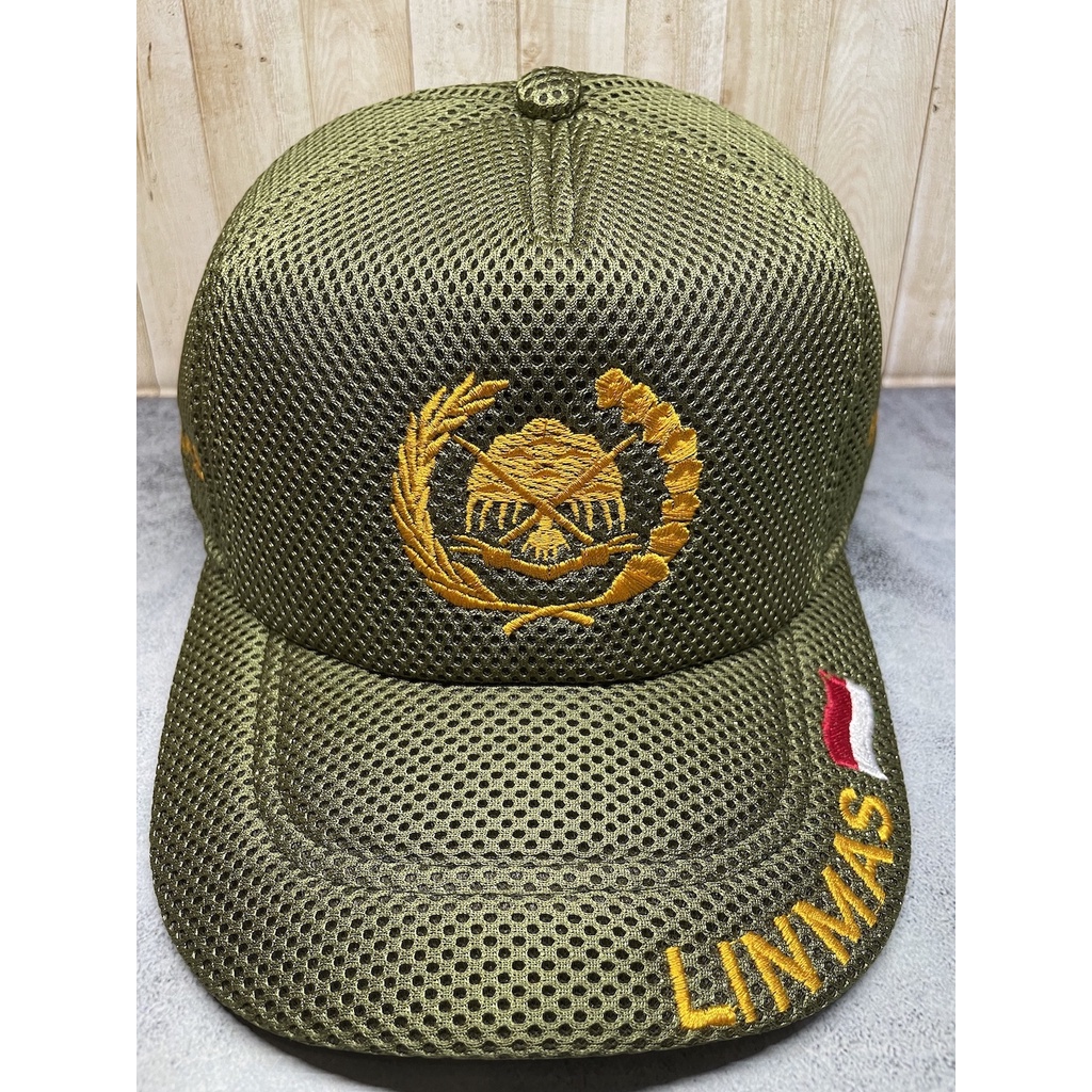 Topi Jaring Linmas - Topi Hansip - Topi Linmas - Topi