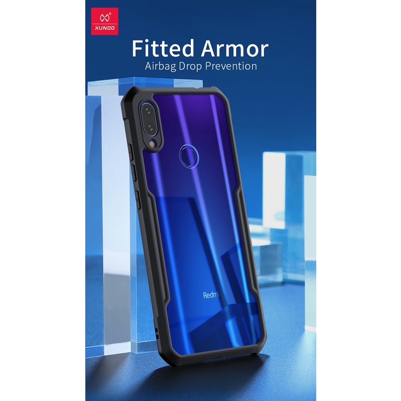 Case Xiaomi Redmi Note 7 / Xiaomi Redmi Note 7 Pro Armor Fusion Shockproof Transparent Premium Casing