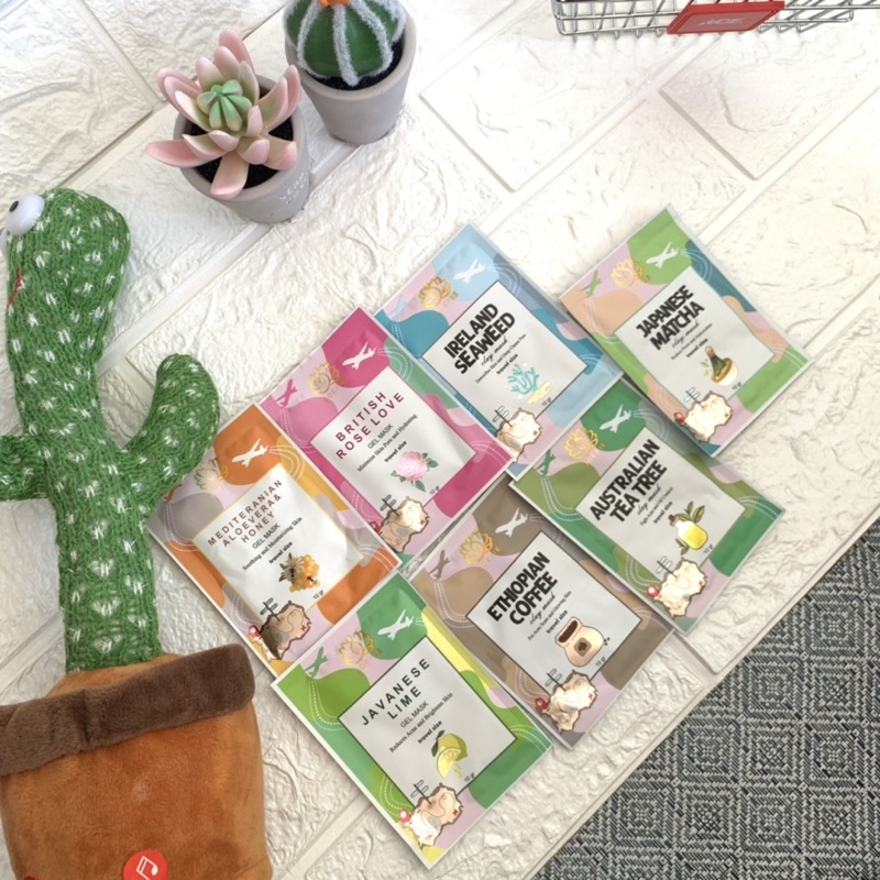 Masker joefie clay mask dan gel mask travel size 10gram