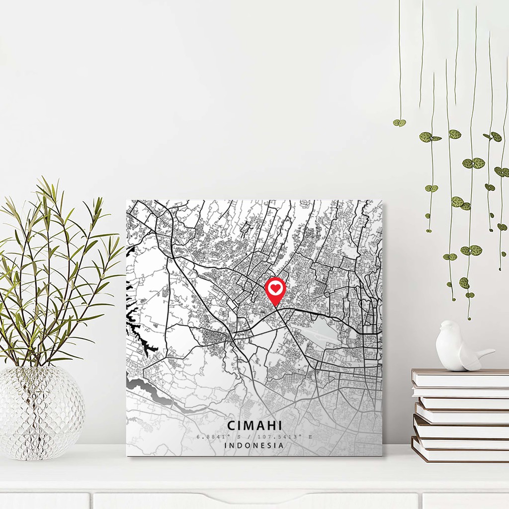 

Map Art Minimalist - Cimahi
