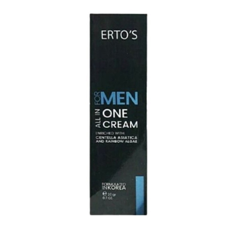 Pemutih Wajah Pria Ertos All In One Cream For Men Skin Care Original 100% BPOM