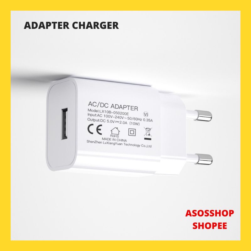 ADAPTER KEPALA CHARGER SMARTWATCH 5V 1A NON FAST CHARGING ORIGINAL