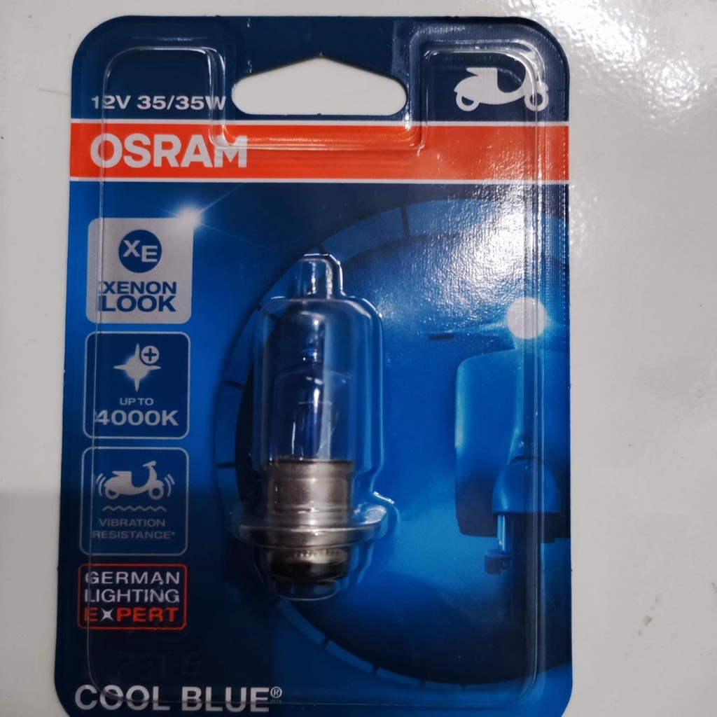 Lampu depan motor Osram Cool Blue 12V 35W 62337CB