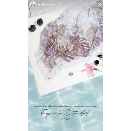 tropicale extended mala buttonscarves