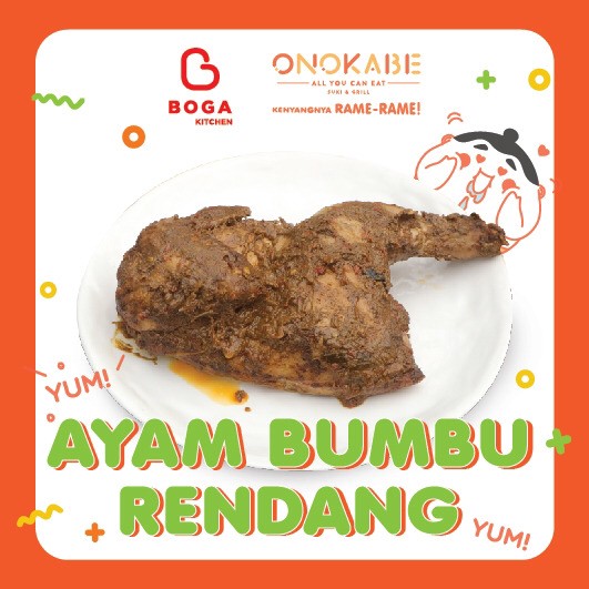

ONOKABE Ayam Bumbu Rendang (1/2 Ekor) | Praktis & Lezat