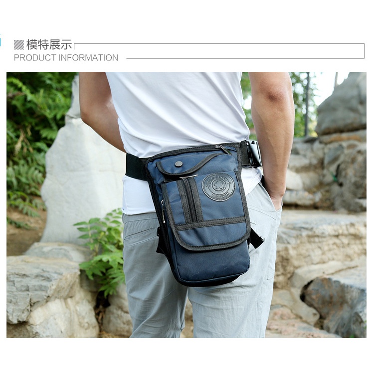 Tas Pinggang Paha HAOSHUAI Slim Water Resistant Tas Camping Sport Hiking Gowes Mancing