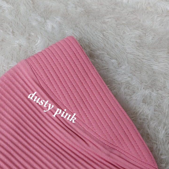 Jilbab Prisket Renda Prada  Keliling Jersy Terbaru 2022-PINK DARMA