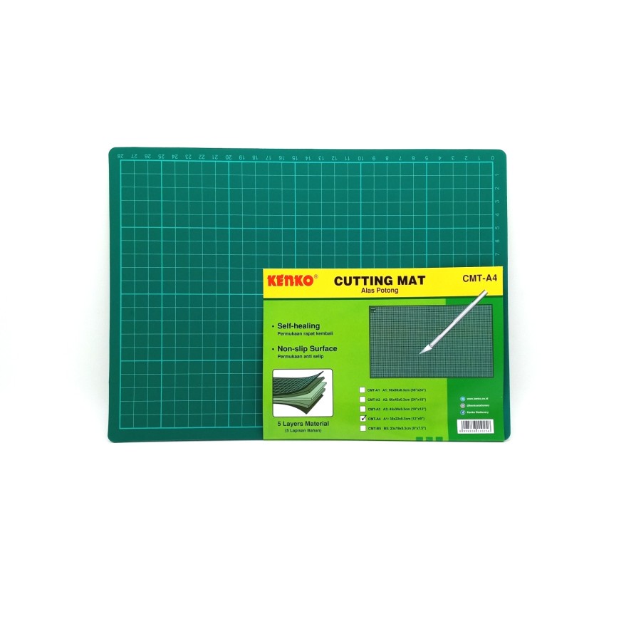 

Kenko Cutting Mat A4 CMT-A4 / Alas Potong Cutter kenko / cutting mat A4 22x30cm kenko