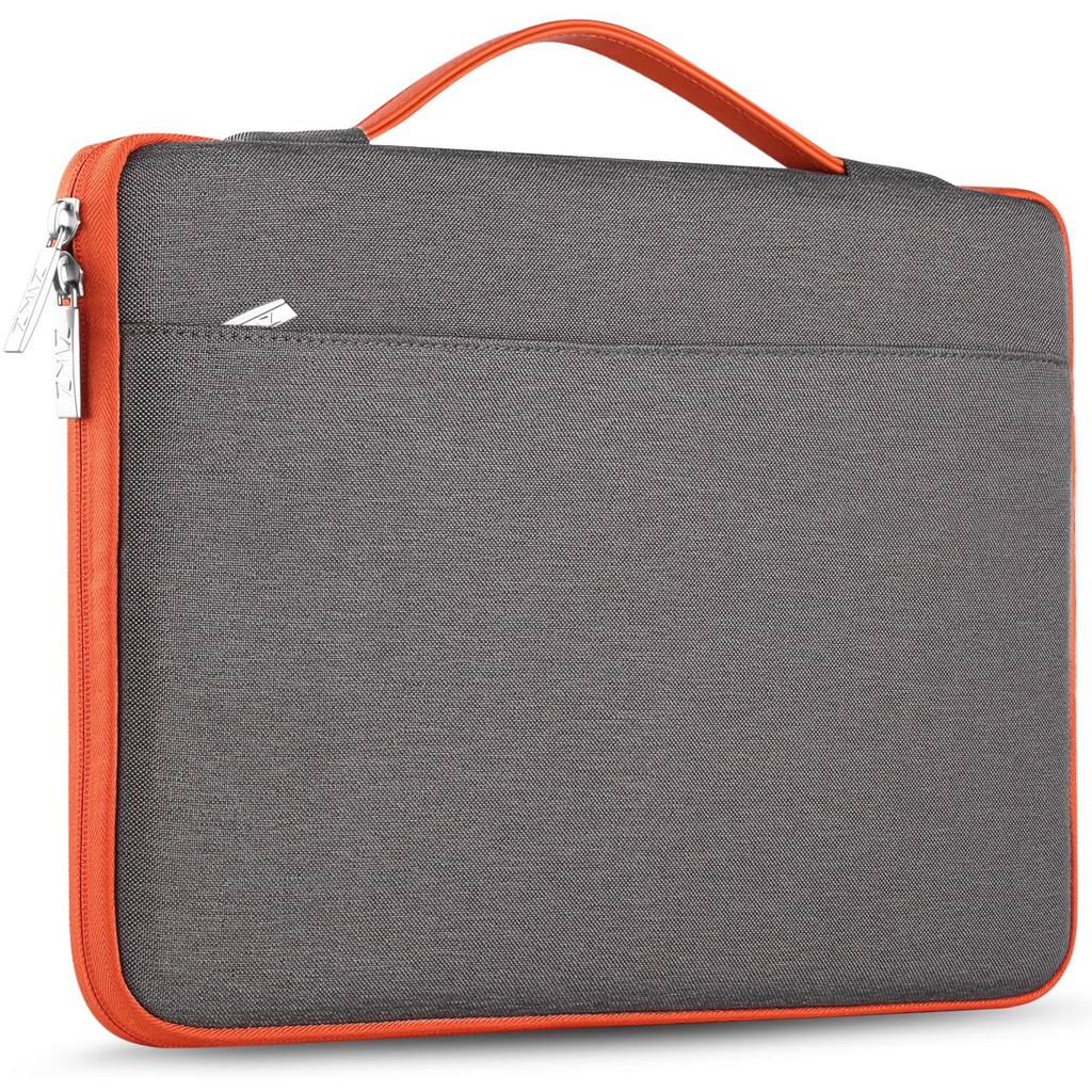 Tas Laptop 14 inch Softcase Sleeve Case Handbag Zipper Waterproof - Grey