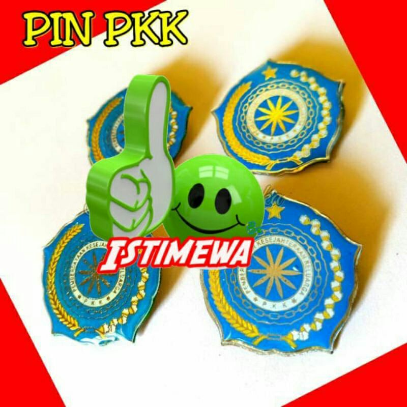 PIN PKK Murah Warna Hijau dan Biru