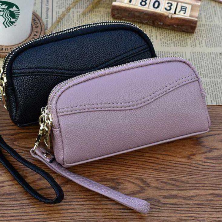 (MENARIK) Dompet wanita PAPIRUT Anti Air 3 Ruang Resleting Tempat Hp dan Uang Hanging wallet Handbag