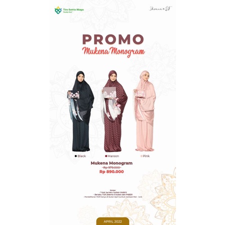 Mukena Monogram / Mukena Monogram Devana / Mukena Tigaraksa