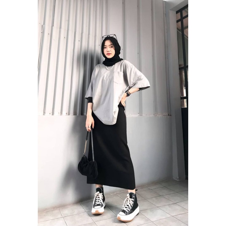 (BISA COD) Rok Span Panjang | Rok Span Hitam| Rok Kerja Span Panjang Premium