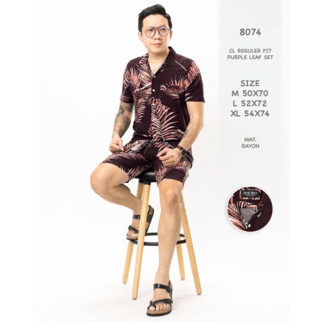 Setelan Piyama Pria Kemeja Tiedye Satu Set Baju Tidur Piyama Tie dye Pria Pajamas Tiedye Cowok