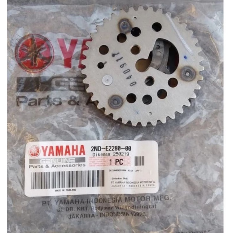 GIR GIGI GEAR DEKOMPRESI SENTRIK VIXION NVL NVA R15 V2  ASLI ORI YAMAHA 2ND E2280  00