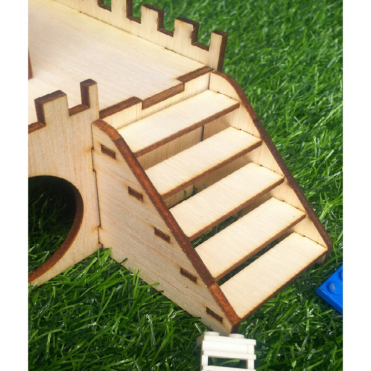 Rumah Kandang Hamster Kayu Castle-2