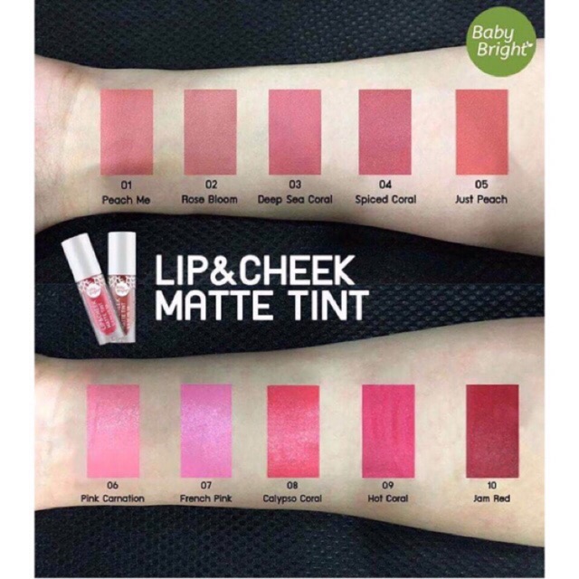 ✅ 100% Asli dari Thailand ✅ Baby Bright lip &amp; cheek matte tint Babybright