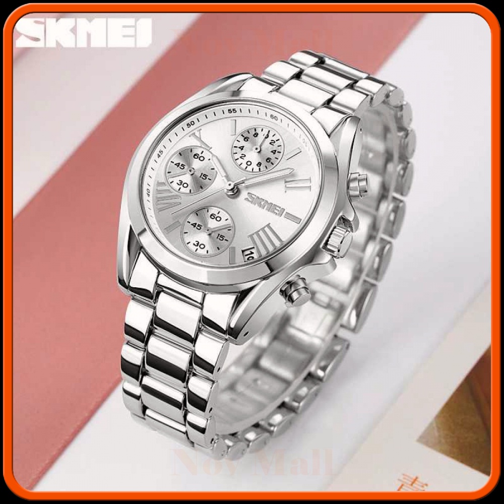 SKMEI Jam Tangan Analog Wanita Strap Stainless Steel - 1897