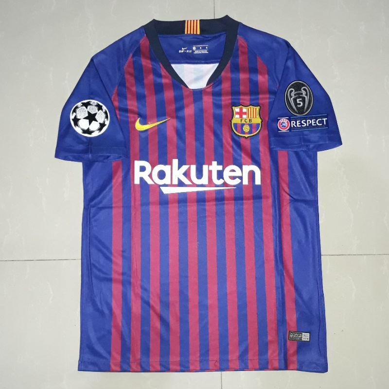 Jual Jersey Barca Home Fullpatch Liga Champions Shopee Indonesia