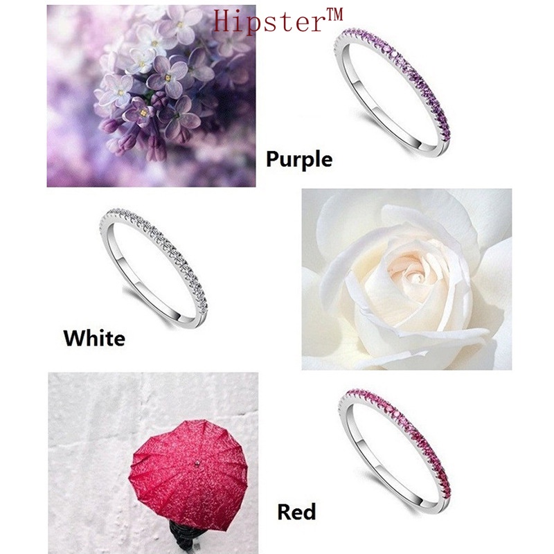 Popular Fashion Couple Inlaid Single Row Diamond Strip Platinum Romantic Ring