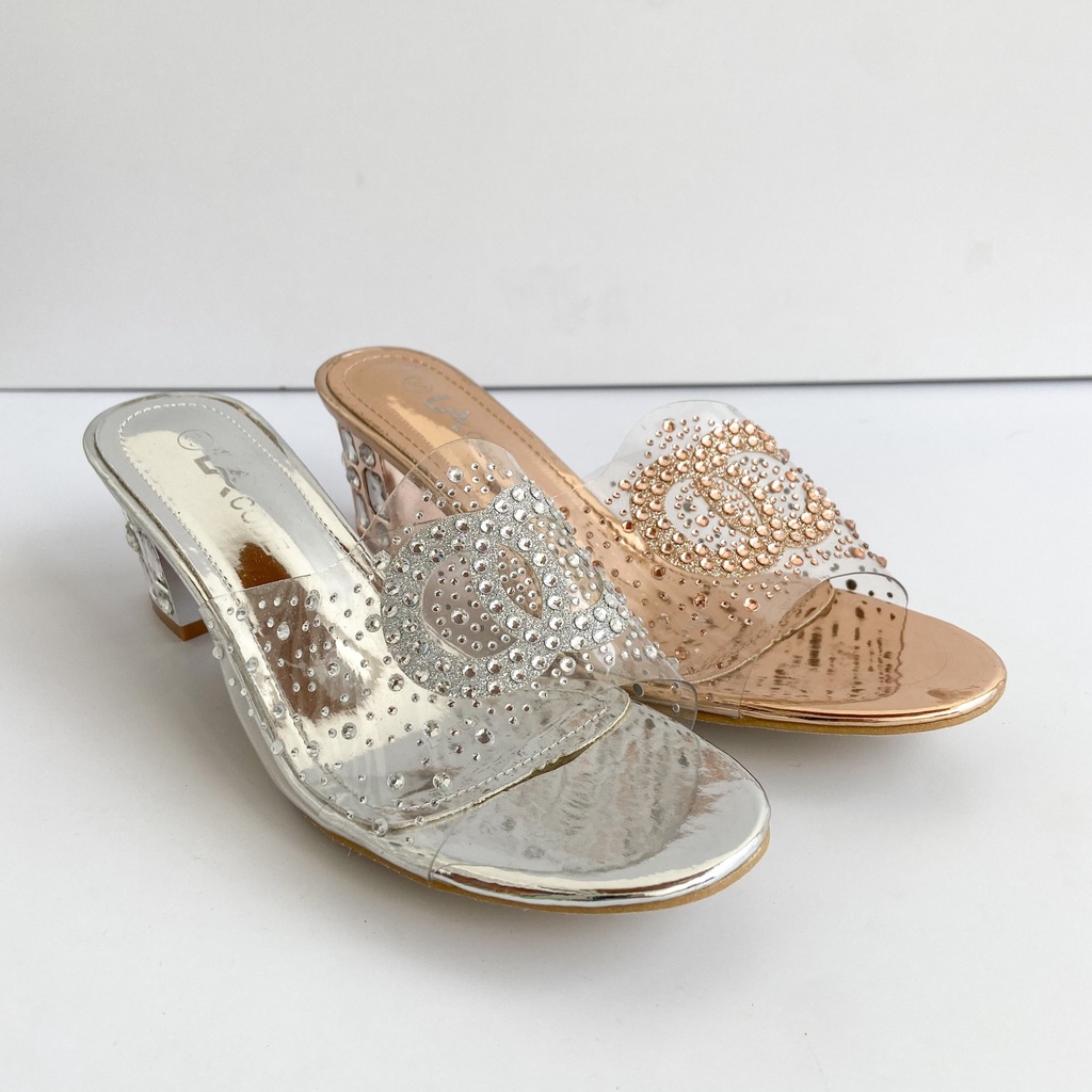 Lacode Wedding Shoes Sepatu Pengantin Sandal Pengantin Sandal Pesta Sandal Wisuda Sandal Kaca Import