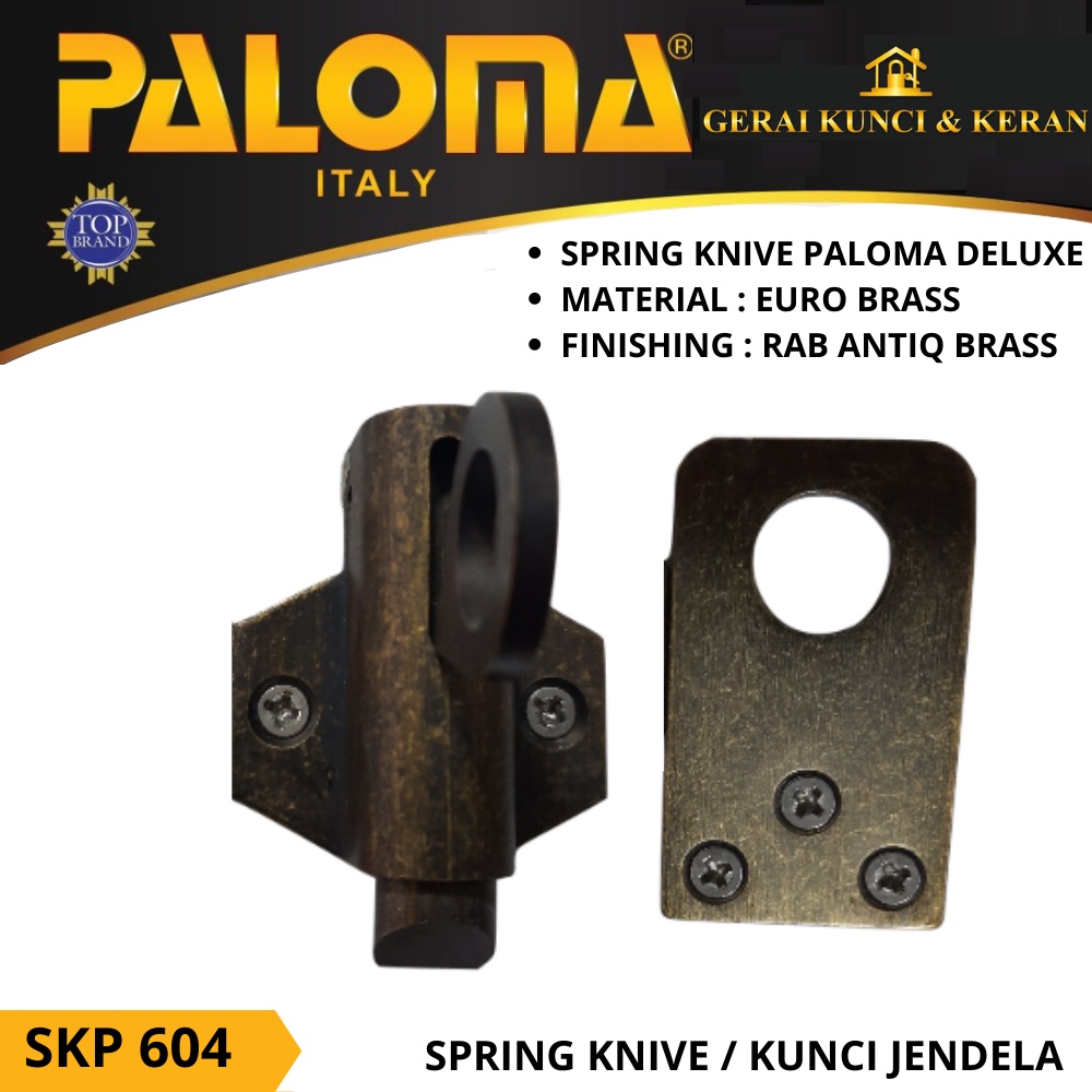 PALOMA SKP 604 SPRING KNIVE KUNCI PENGAMAN JENDELA KNIPE RAB ANTIK