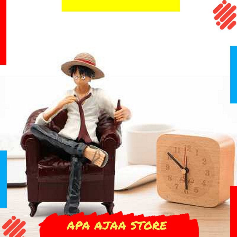 Terbaru ! Apaffa Action Figure One Piece Model Luffy Sitting on Sofa 1 PCS - AP2