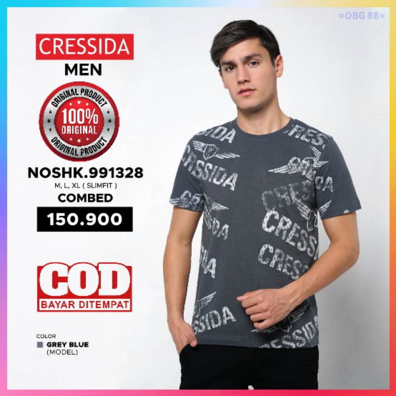 Cressida Original Kaos Pria Lengan Pendek Kaos Cresida Kaos Cressida pria Noshk.991328 MEN