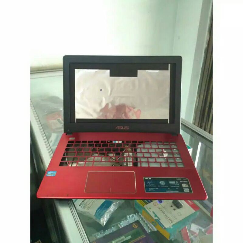 Casing laptop Asus A450C merah
