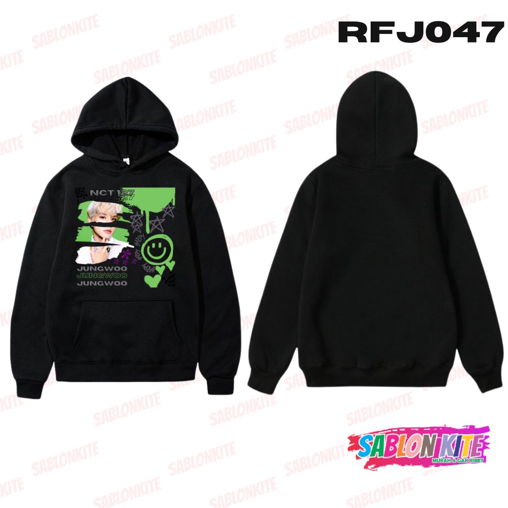 MURAH!!! HOODIE SWEATER NCT 127 STICKER PAINT JUNGWOO RFJ047