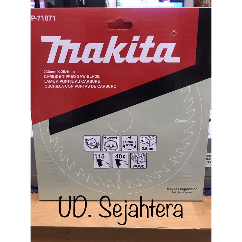 Circular Saw Blade / Mata Pisau Gergaji Kayu MAKITA 9” x 40T