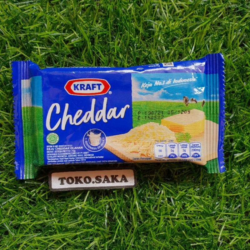 Keju Kraft Cheddar 70 gram