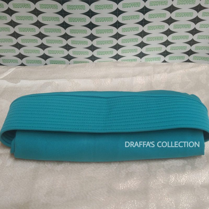 (ukuran M )Bergo oval polos /Daily Hijab/Kerudung sekolah/Jilbab lnstan/Bergo ASRI.-Tosca sedang (M)